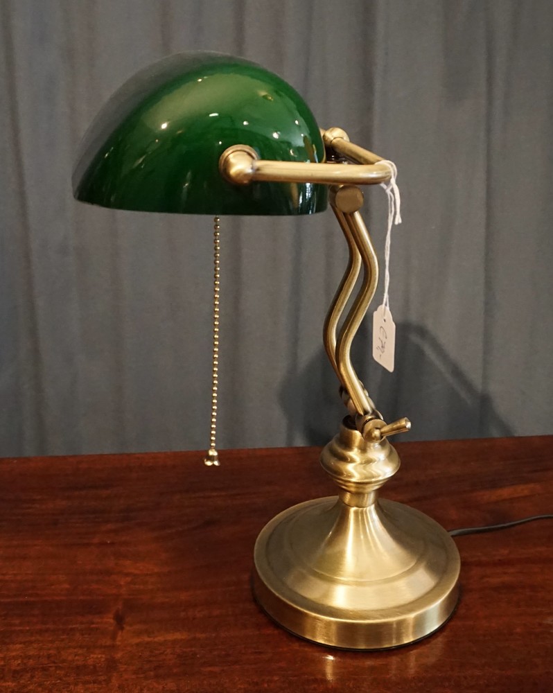 bronze bankers lamp